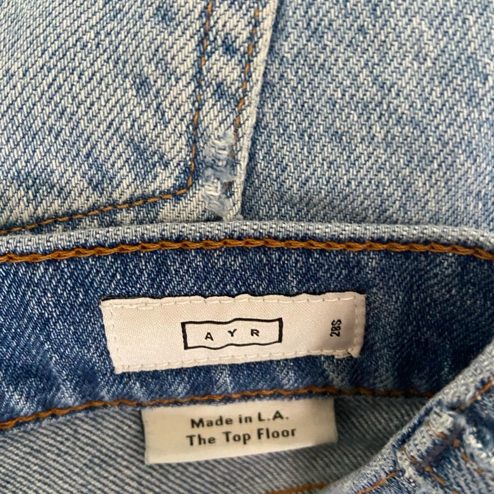 AYR The Top Floor Deep Blue Flare Jeans - Picture 4 of 6